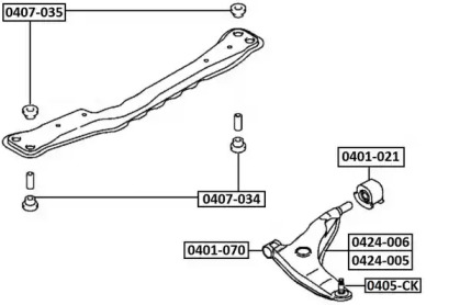 Подвеска ASVA 0401-021