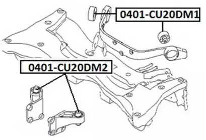 Подвеска ASVA 0401-CU20DM2