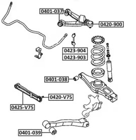 Шарнир ASVA 0420-V75