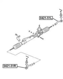 Шарнир ASVA 0421-51R