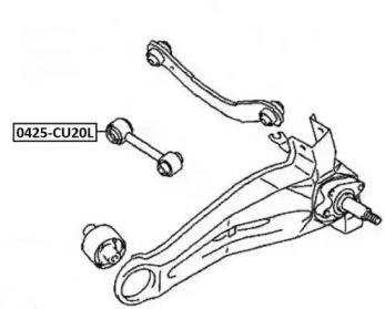 Рычаг независимой подвески колеса ASVA 0425-CU20L