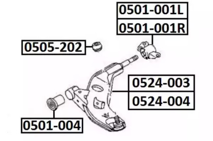 Подвеска ASVA 0501-001L