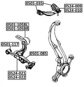 Подвеска ASVA 0501-105BR