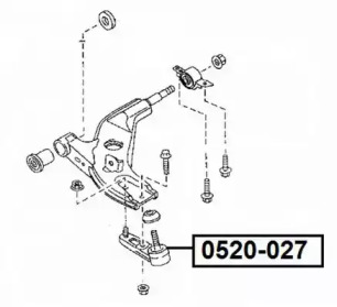 Шарнир ASVA 0520-027