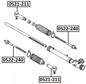 Шарнир ASVA 0521-211