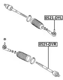 Шарнир ASVA 0521-DYR