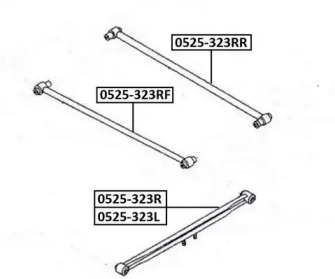 Рычаг независимой подвески колеса ASVA 0525-323RF