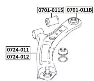 Подвеска ASVA 0701-011B