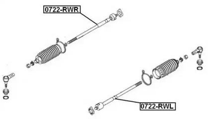 Шарнир ASVA 0722-RWL