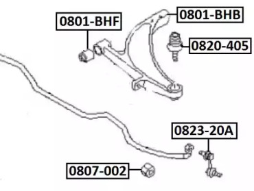 Стойка ASVA 0823-20A