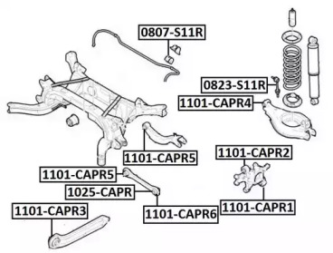 Подвеска ASVA 1101-CAPR1