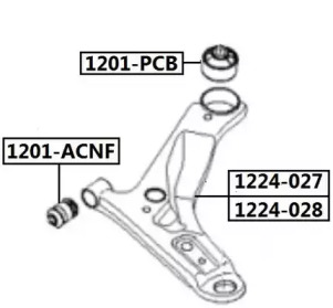 Подвеска ASVA 1201-ACNF