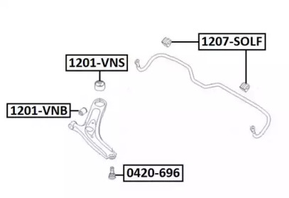 Подвеска ASVA 1201-VNB