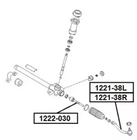 Шарнир ASVA 1221-38L