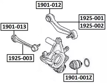 Рычаг независимой подвески колеса ASVA 1925-001