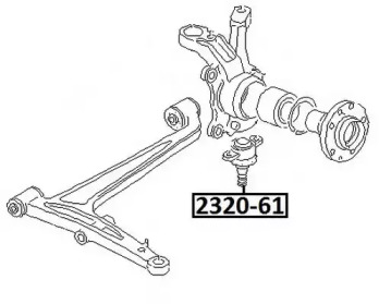 Шарнир ASVA 2320-61