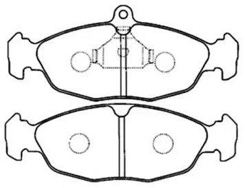 Комплект тормозных колодок ASVA AKD-0221