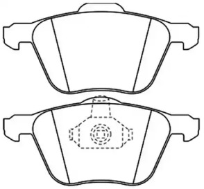 Комплект тормозных колодок ASVA AKD-0224