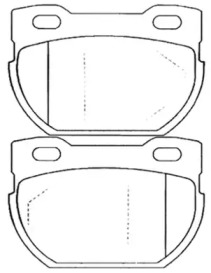 Комплект тормозных колодок ASVA AKD-0276