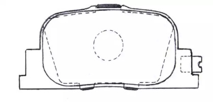 Комплект тормозных колодок ASVA AKD-0510