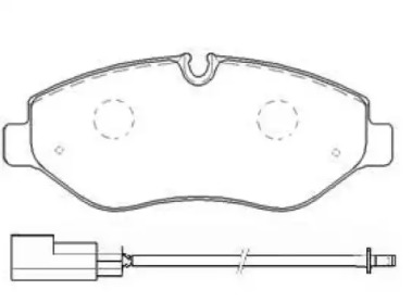 Комплект тормозных колодок ASVA AKD-0698