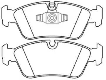 Комплект тормозных колодок, дисковый тормоз ASVA AKD-1011