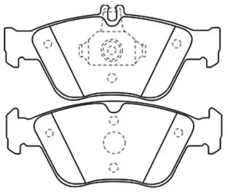 Комплект тормозных колодок ASVA AKD-1031