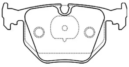 Комплект тормозных колодок ASVA AKD-1045