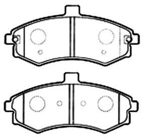 Комплект тормозных колодок ASVA AKD-1060