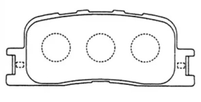 Комплект тормозных колодок ASVA AKD-1064