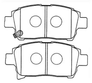 Комплект тормозных колодок ASVA AKD-1133