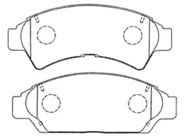 Комплект тормозных колодок ASVA AKD-1149