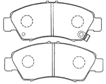 Комплект тормозных колодок ASVA AKD-1159