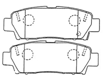 Комплект тормозных колодок ASVA AKD-1171