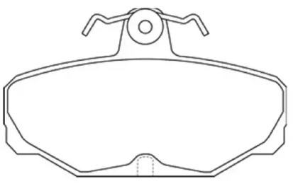 Комплект тормозных колодок ASVA AKD-1200