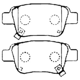 Комплект тормозных колодок ASVA AKD-1258