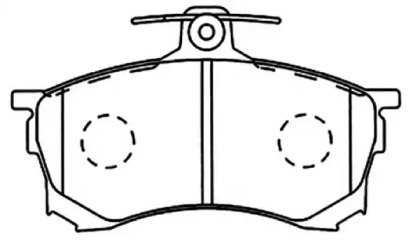 Комплект тормозных колодок ASVA AKD-1292