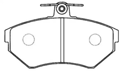 Комплект тормозных колодок ASVA AKD-1303