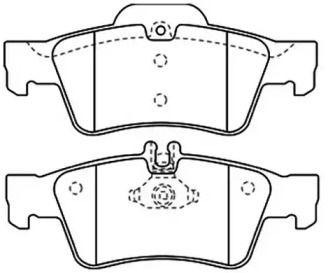 Комплект тормозных колодок ASVA AKD-1364