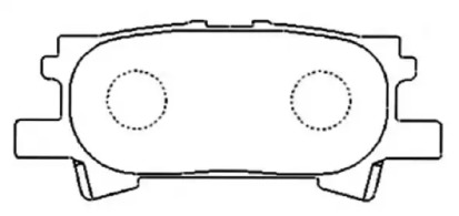 Комплект тормозных колодок ASVA AKD-1498