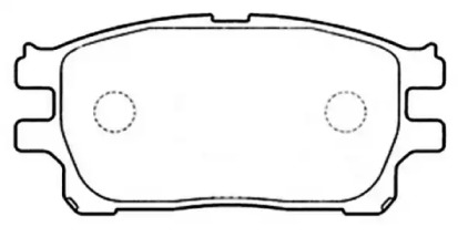 Комплект тормозных колодок ASVA AKD-1784