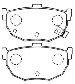 Комплект тормозных колодок ASVA AKD-2130