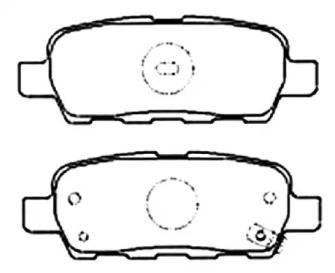 Комплект тормозных колодок ASVA AKD-2466