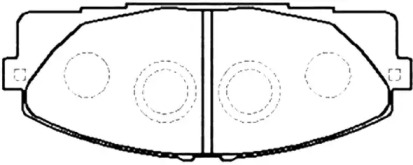 Комплект тормозных колодок ASVA AKD-26420