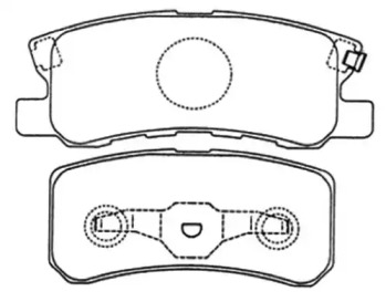 Комплект тормозных колодок ASVA AKD-3450