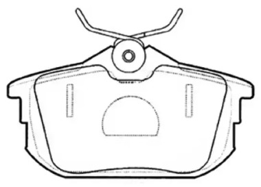 Комплект тормозных колодок ASVA AKD-3593