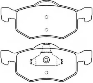 Комплект тормозных колодок ASVA AKD-5805