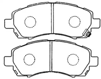 Комплект тормозных колодок ASVA AKD-7398