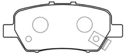 Комплект тормозных колодок ASVA AKD-8506