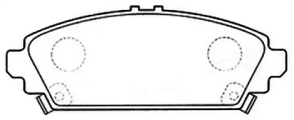 Комплект тормозных колодок ASVA AKD-8526